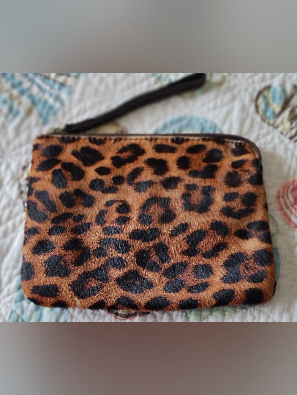 Patricia Nash Real Fur Wristlet